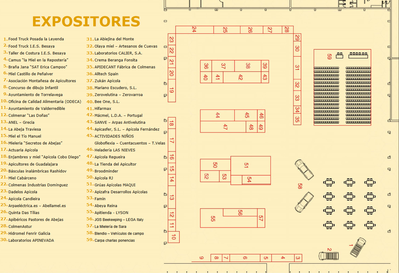 Torrelavega plano distribucion expositores 2023